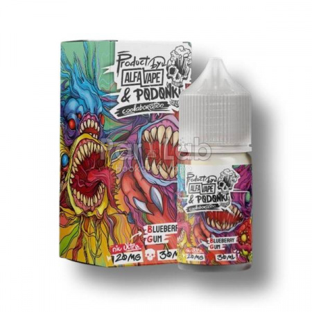 Жидкость Podonki & Alfa Vape 30ml 20mg Ultra (Чернично-мятная жвачка, Hard)