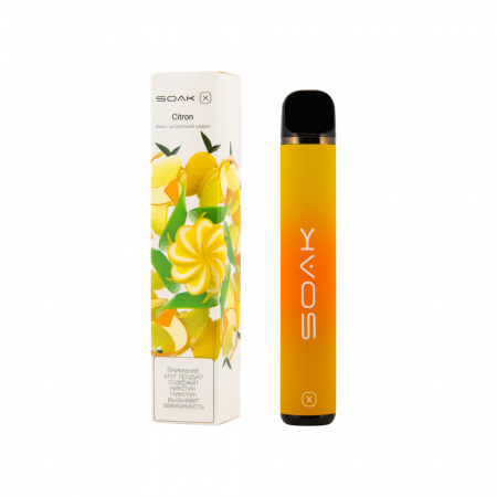 SOAK X 2200тяг (Микс цитрусовой цедры, 2200 тяг)