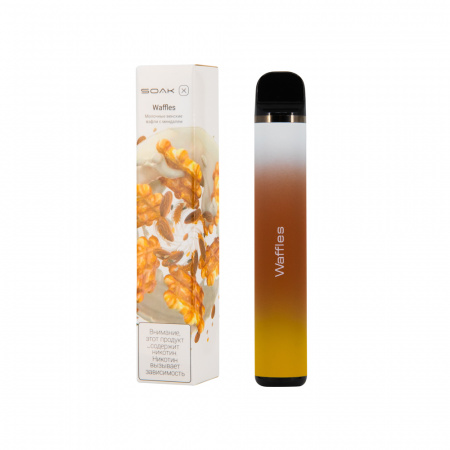 SOAK X 1500тяг (Waffles (вафли с миндалем), 1500 тяг)