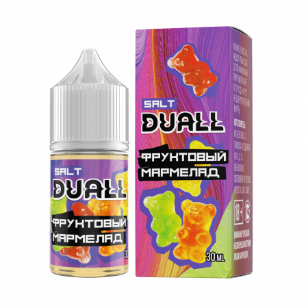 Жидкость Duall salt 30ml LIGHT 20mg (Фруктовый Мармелад, Light)