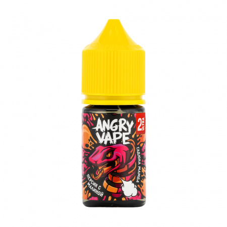 Жидкость Angry Vape salt 30ml 50mg (2 Ultra) (Гадюка Мамба (персик с малиной), Hard)