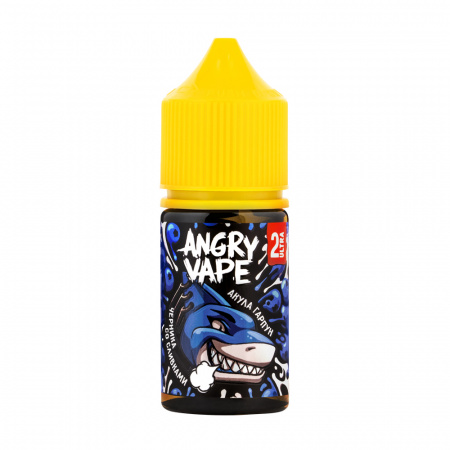 Жидкость Angry Vape salt 30ml 50mg (2 Ultra) (Акула Гарпун (черника со сливками), Hard)