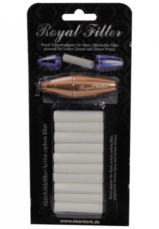 Адаптер 'Royal Filter' с угольными фильтрами для трубок Screen Prince (black)