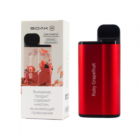 SOAK M 4000тяг (Ruby Grapefruit (Рубиновый грейпфрут), 4000 тяг)