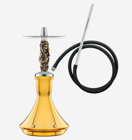 Кальян Honey Sigh Mini Exclusive (Totem, 32 см, 13 мм, Шахта, Мундштук, Колба, Шланг, Уплотнитель, Нержавеющая сталь, Нет)