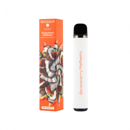 SOAK X ZERO 1500тяг (Strawberry Raffaello (Клубничный рафаэлло), 1500 тяг)