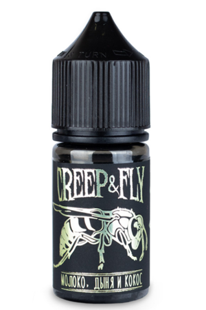 Жидкость Creep&Fly Salt 30ml 0mg (Молоко Дыня Кокос, Без никотина)
