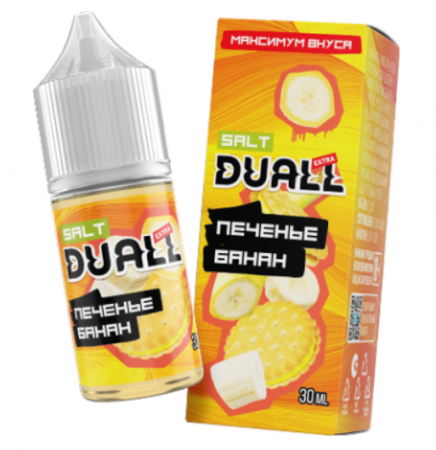 Жидкость Duall Extra salt 30ml LIGHT 20mg (Печенье банан, Light)