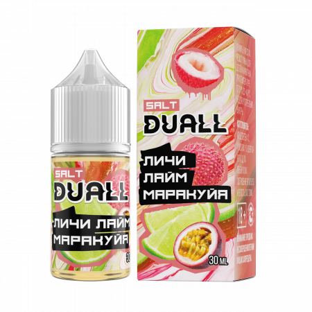 Жидкость Duall salt 30ml HARD 50mg (Личи лайм маракуйя, Hard)