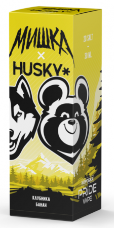 Жидкость Husky Мишка (Salt TX) 30ml 20mg (Клубника Банан, Hard)